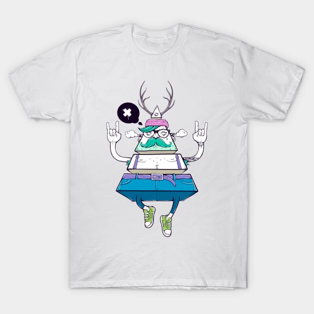 Triangle Hipsta T-Shirt by Vecster